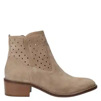 Wehkamp Manfield suède enkellaarzen beige aanbieding
