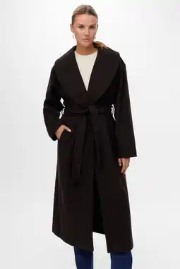 Wehkamp VERO MODA manteljas donkerbruin aanbieding