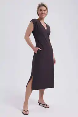 Wehkamp Lady Day zomerjurk donkerbruin aanbieding