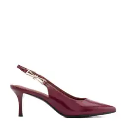 Wehkamp Graceland lak slingback pumps donkerrood aanbieding