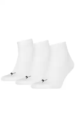 Wehkamp Puma sneakersokken - wit (set van 3) aanbieding