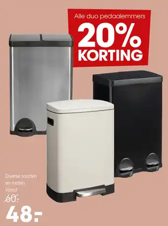 Kwantum Duo pedaalemmers aanbieding