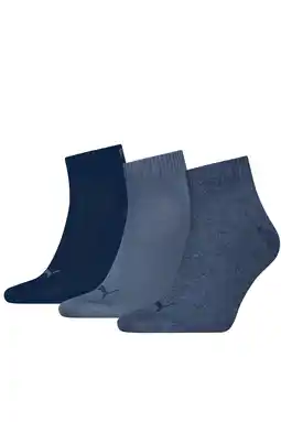 Wehkamp Puma sneakersokken - blauw (set van 3) aanbieding