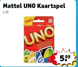 Kruidvat Mattel UNO Kaartspel aanbieding
