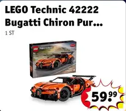 Kruidvat LEGO Technic 42222 Bugatti Chiron Pur Sport Hypercar aanbieding