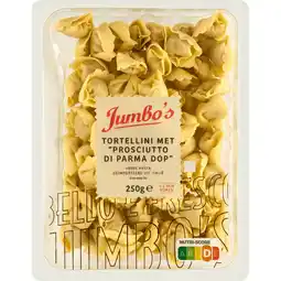 Jumbo Jumbo's Verse Pasta Tortellini Prosciutto di Parma 250 g aanbieding