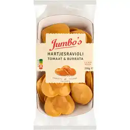 Jumbo Jumbo's Verse Pasta Hartjesravioli Tomaat & Burrata 250 g aanbieding