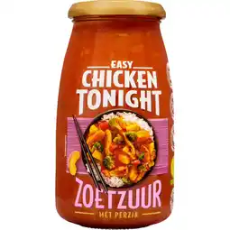 Jumbo Easy Chicken Tonight Zoetzuur 525 g aanbieding