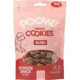 Jumbo Poows Honden Verwen Cookies Rund 80 g aanbieding