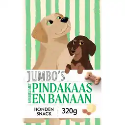 Jumbo Jumbo's Hondenkoekjes met Pindakaas en Banaan 320 g aanbieding