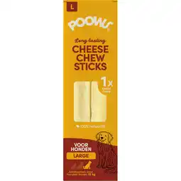 Jumbo Poows Kaasstick snack hond large 1st aanbieding
