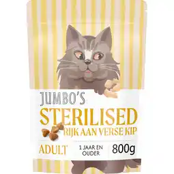 Jumbo Jumbo's Kattenvoer Kip en Zoete Aardappel Steralised Adult 800 g aanbieding