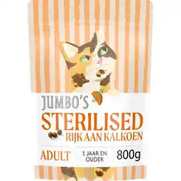 Jumbo Jumbo's Kattenvoer Brokmix Sterilized Kalkoen 800 g aanbieding
