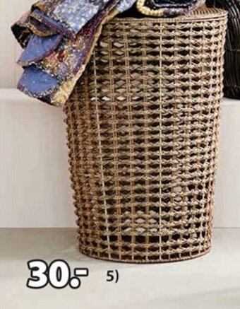 Jysk Curt wasmand aanbieding