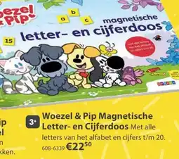 Top1Toys Woezel & pip magnetische letter en cijferdoos aanbieding