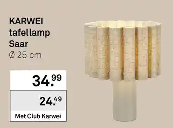 Karwei Karwei tafellamp Saar aanbieding