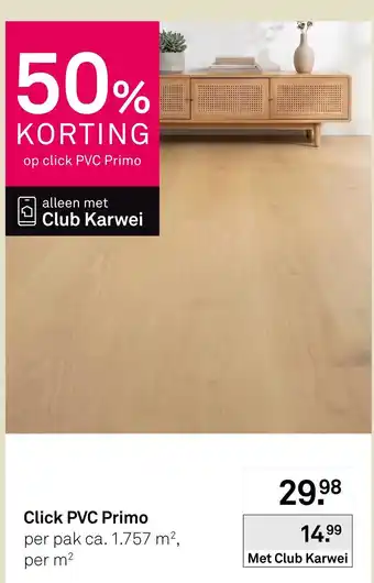 Karwei Click PVC Primo aanbieding