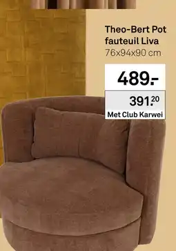Karwei Theo-Bert Pot fauteuil Liva aanbieding