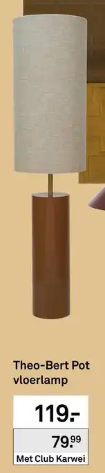 Karwei Theo-Bert Pot vloerlamp aanbieding