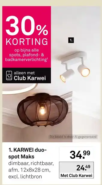 Karwei KARWEI duo-spot Maks aanbieding