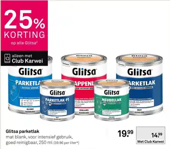 Karwei Glitsa parketlak aanbieding