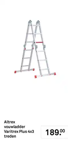 Karwei Altrex vouwladder varitrex plus 4x3 treden aanbieding