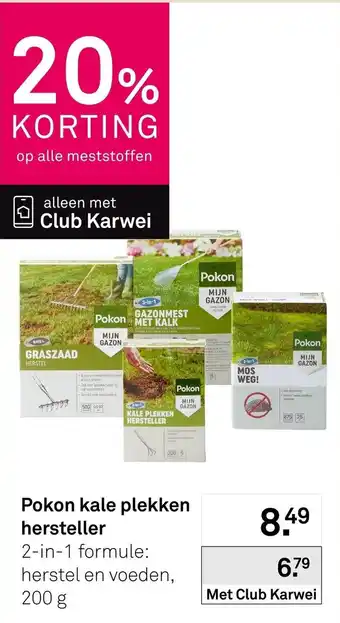 Karwei Pokon kale plekken hersteller aanbieding