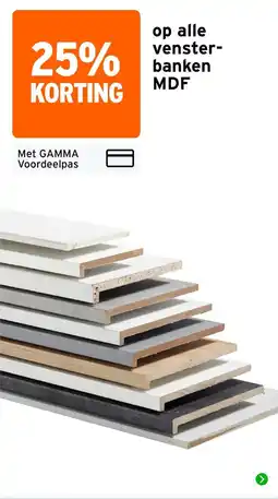 GAMMA gamma vensterbanken mdf aanbieding