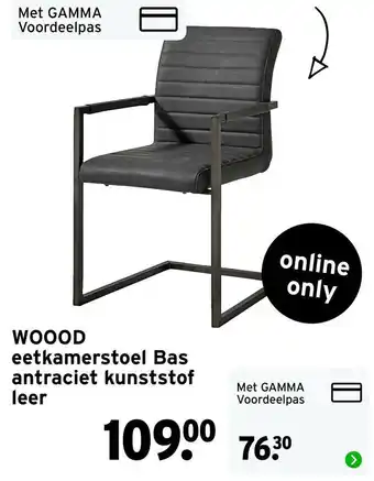 GAMMA WOOOD eetkamerstoel Bas aanbieding