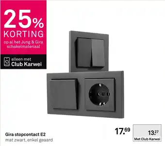 Karwei Gira stopcontact E2 aanbieding