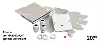 Karwei Attema grondkabeldoos/gietmof waterdicht aanbieding