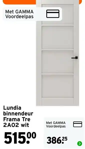 GAMMA Lundia binnendeur frama tre 2a02 wit aanbieding