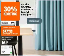 GAMMA gamma maatwerk (vouw) gordijnen aanbieding