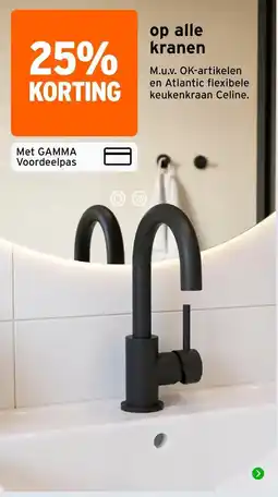 GAMMA gamma kranen aanbieding