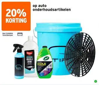 GAMMA op auto onderhoudsartikelen aanbieding