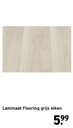 GAMMA Laminaat Flooring grijs eiken aanbieding