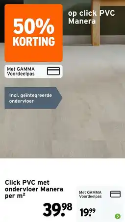 GAMMA op click PVC Manera aanbieding