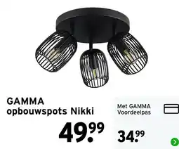 GAMMA Gamma opbouwspots nikki aanbieding