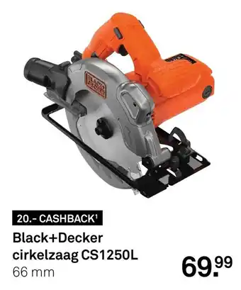 Karwei Black+Decker cirkelzaag CS1250L aanbieding