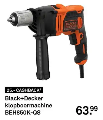 Karwei Black+Decker klopboormachine BEH850K-QS aanbieding