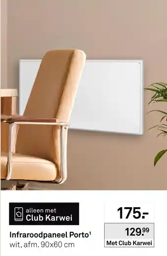 Karwei Infraroodpaneel Porto aanbieding