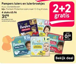 Etos Pampers luiers en luierbroekjes aanbieding
