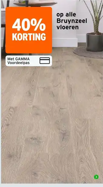 GAMMA Bruynzeel vloeren aanbieding