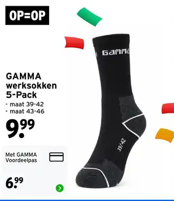 GAMMA Gamma werksokken aanbieding