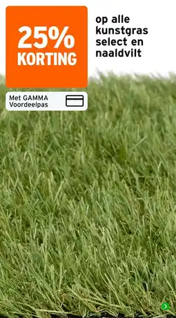 GAMMA gamma kunstgras select en naaldvilt aanbieding