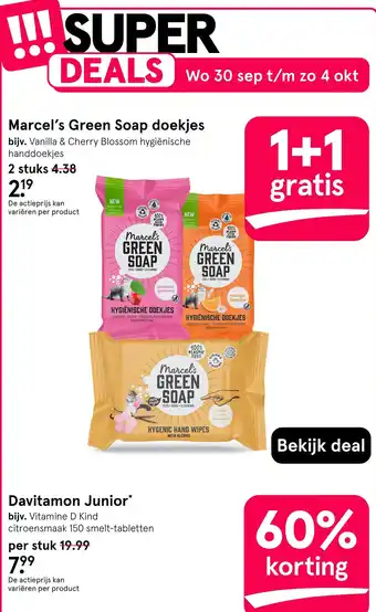 Marcel's Green Soap doekjes