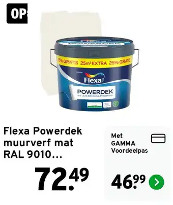 GAMMA Flexa Powerdek muurverf mat aanbieding