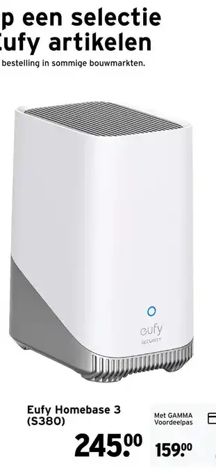 GAMMA eufy Homebase 3 (S380) aanbieding