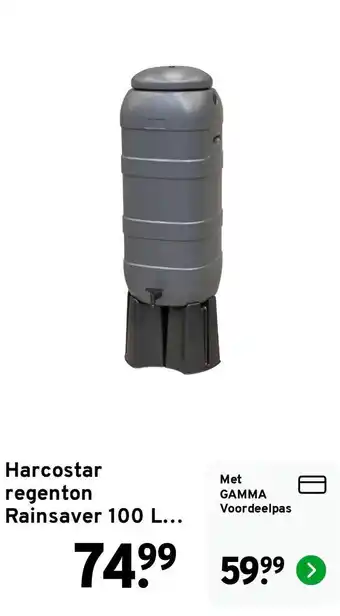 GAMMA Harcostar regenton Rainsaver 100 L aanbieding