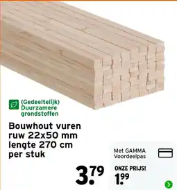 GAMMA Bouwhout vuren aanbieding